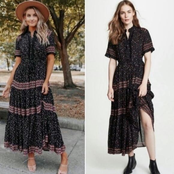 Free People Rare Feeling Boho Floral Midi Dress - Picture 1 of 7